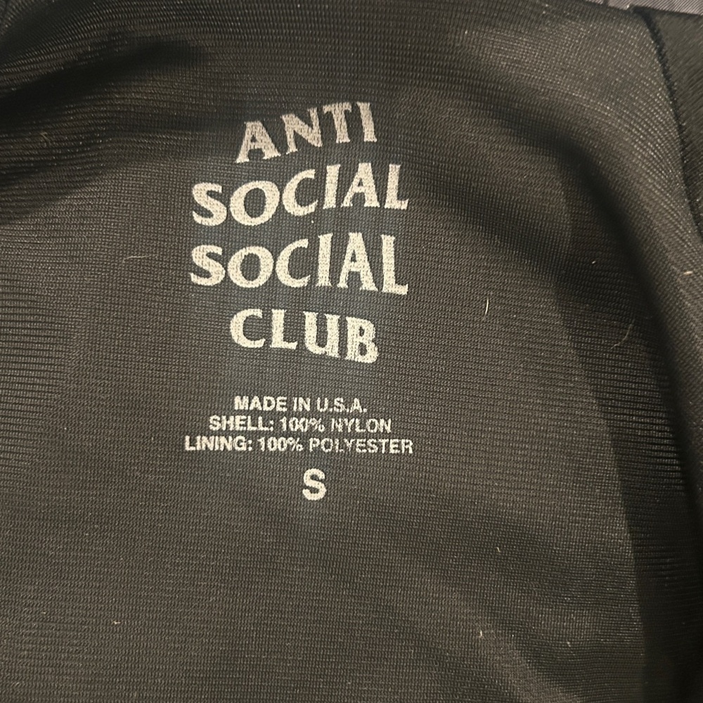 Anti Social Social Club Jacket – Black, Size SM - Picture 5 of 5